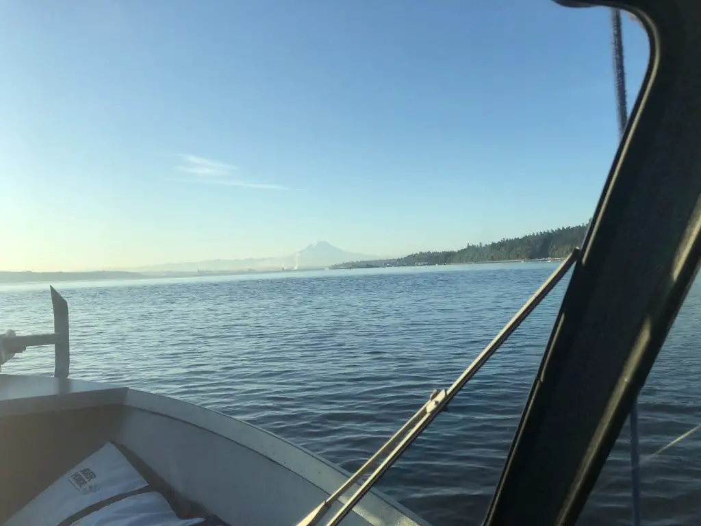 Amazing scenery to go with a morning of fishing near Point Defiance