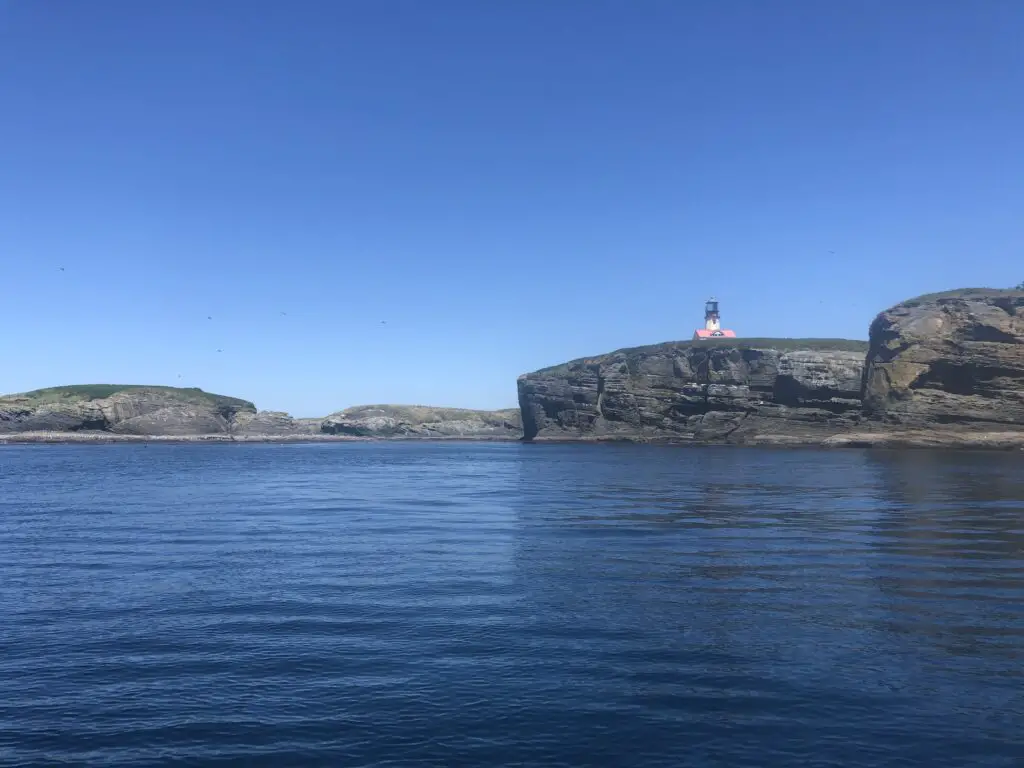 Tatoosh Island on a calm day