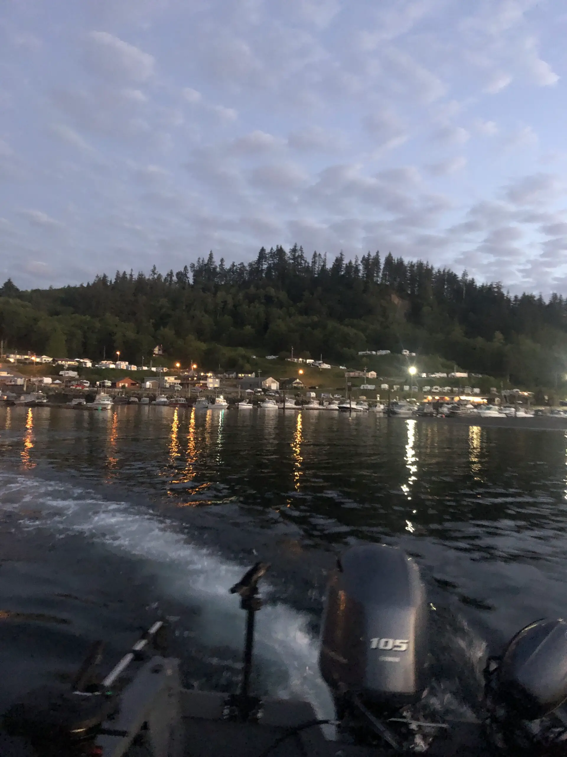 Morning view of leaving Clallam Bay