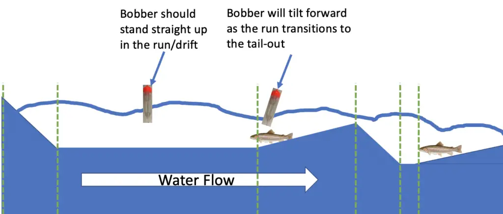how to find the tailout with your float