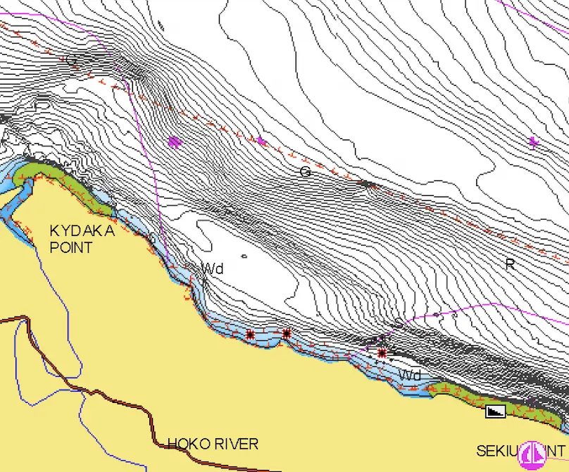 Sekiu to Kydaka Point