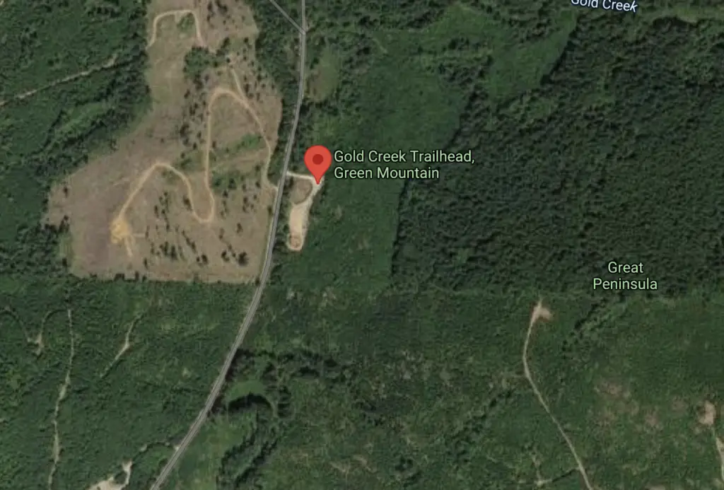 Gold Creek Trailhead satellite map