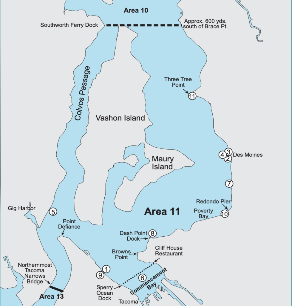 Marine Area 11 map