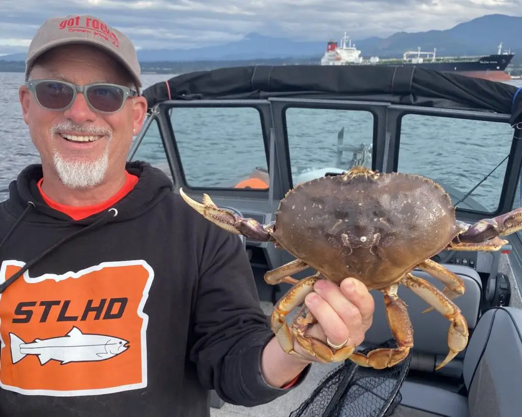 Keeper dungeness crab pulled from Port Angeles Harbor
