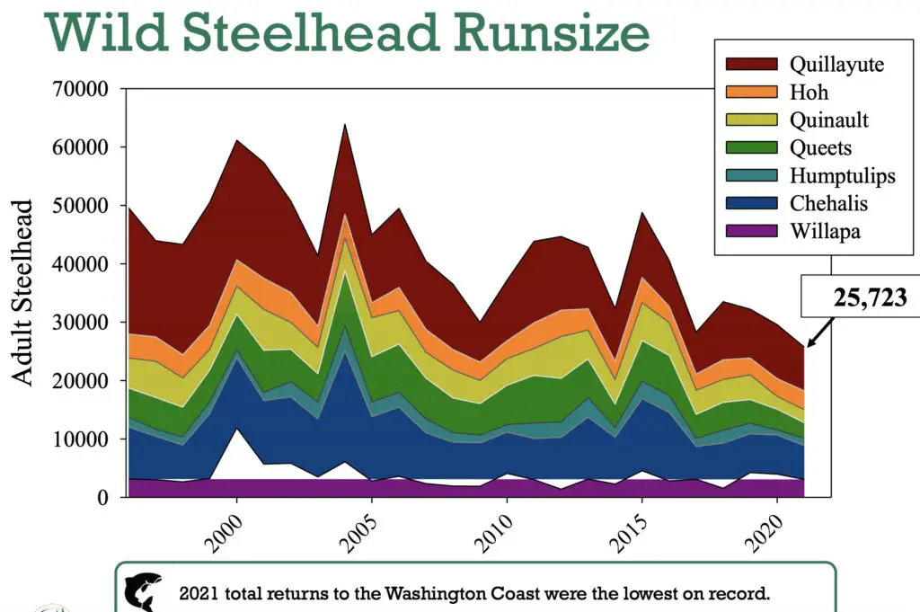 WA Coastal Steelhead Season Run size
