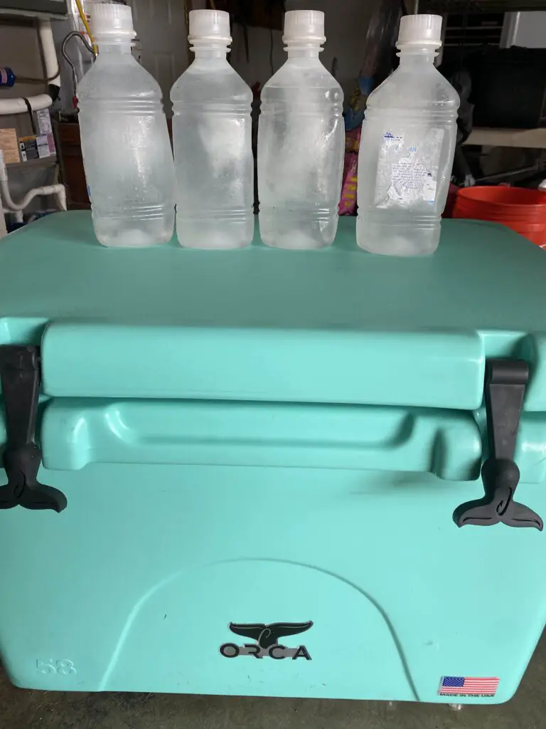 Amazing cooler with ice