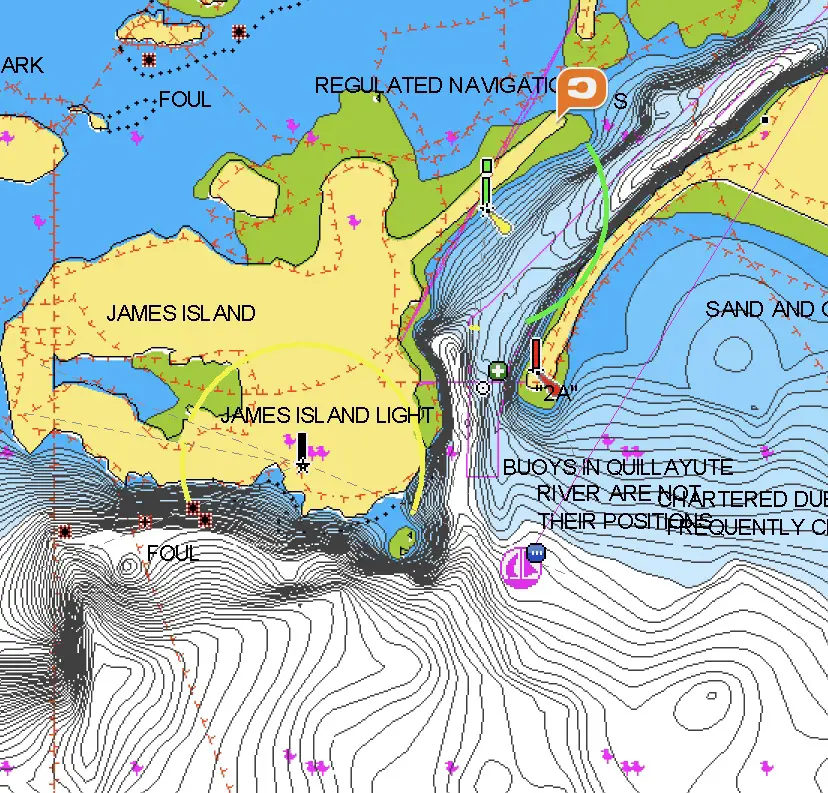 James Island La Push map