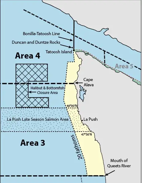 La Push Marine Area 3 Map