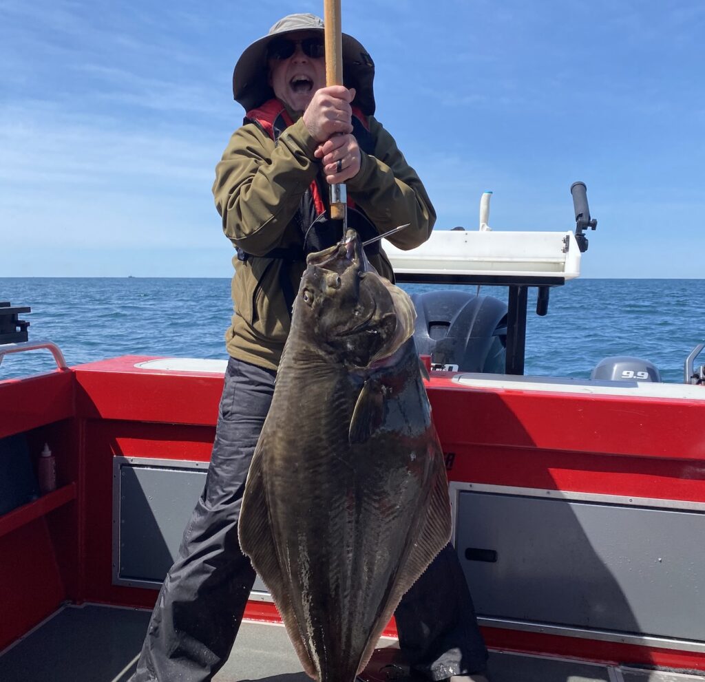 Ash holding up big halibut