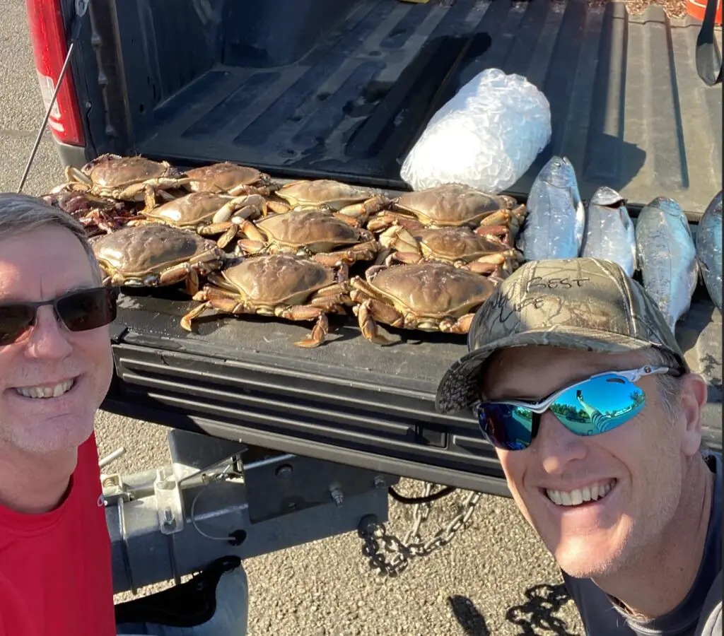 limits of coho and crab from puget sound