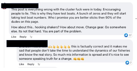 Correct response about test boats