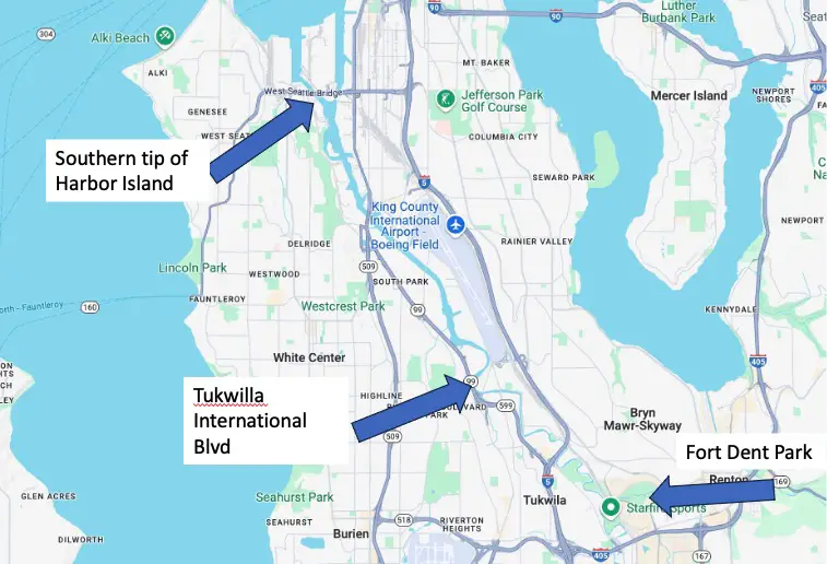 Duwamish Waterway map 